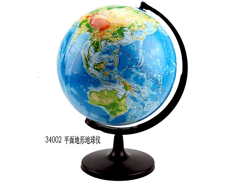平面地形地球仪